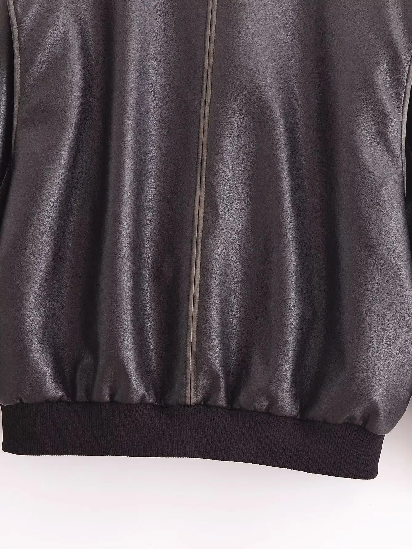 Leather Jackets Women's Coat Black Outwear Casual Loose Faux 2024 Pu Jacket With Zipper Pockets Streetwear Fashion Woman Jackets