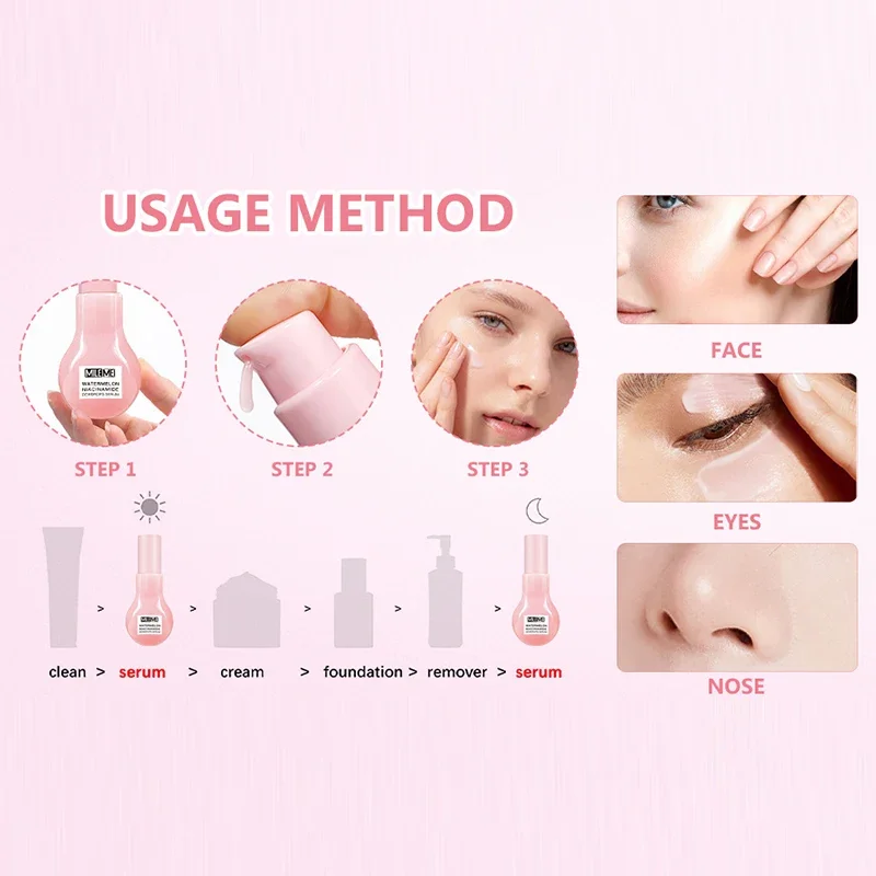 Watermelon Nicotinamide Bulb Essence Glow Recipe Cosmetics Moisturizing Lotion Essence Whitening And Brightening Skin Makeup facial essence niacinamide serum