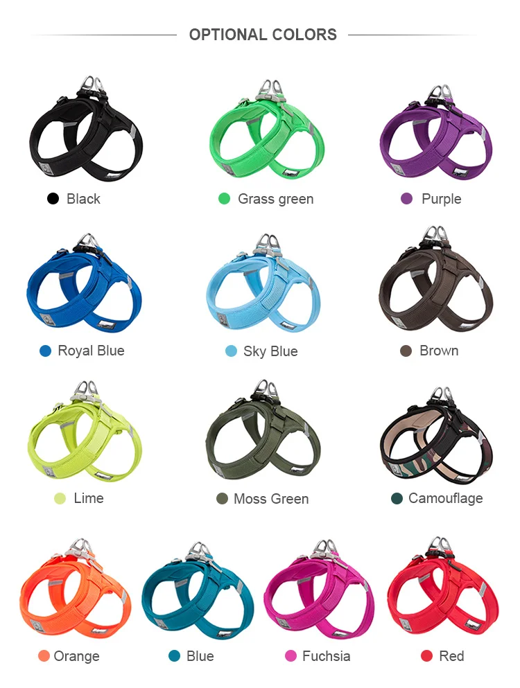 Dog Harness Truelove Dog Harness Soft Material Fashion Design Adjustable Reflective