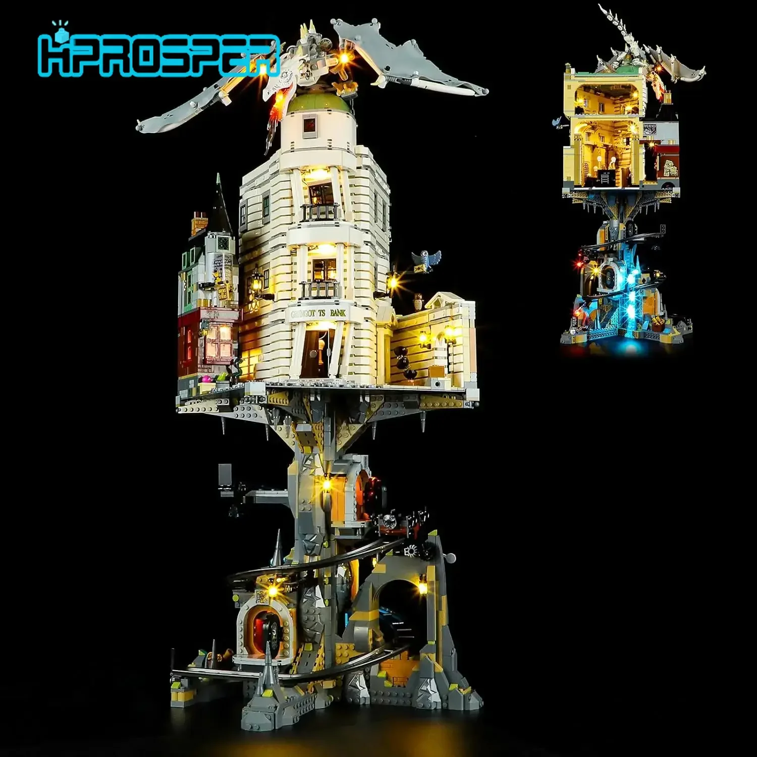 레고 76417 해리포터 그링고트 마법은행 수집가 에디션 빌딩 블록용 HPROS..