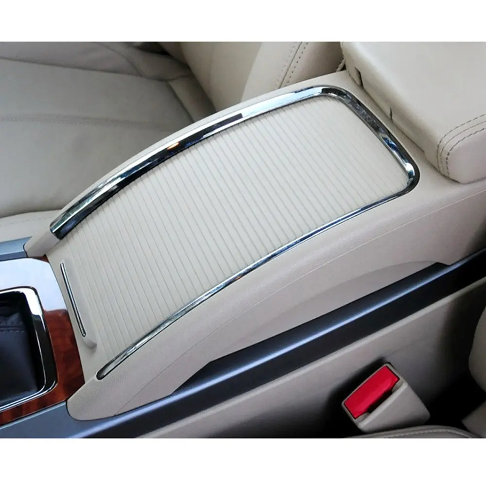 Buick Lacrosse 2009-2013 용 실버 자동차 워터 컵 홀더 트림 링 콘솔 박스 보관함 전기 도금 스트립