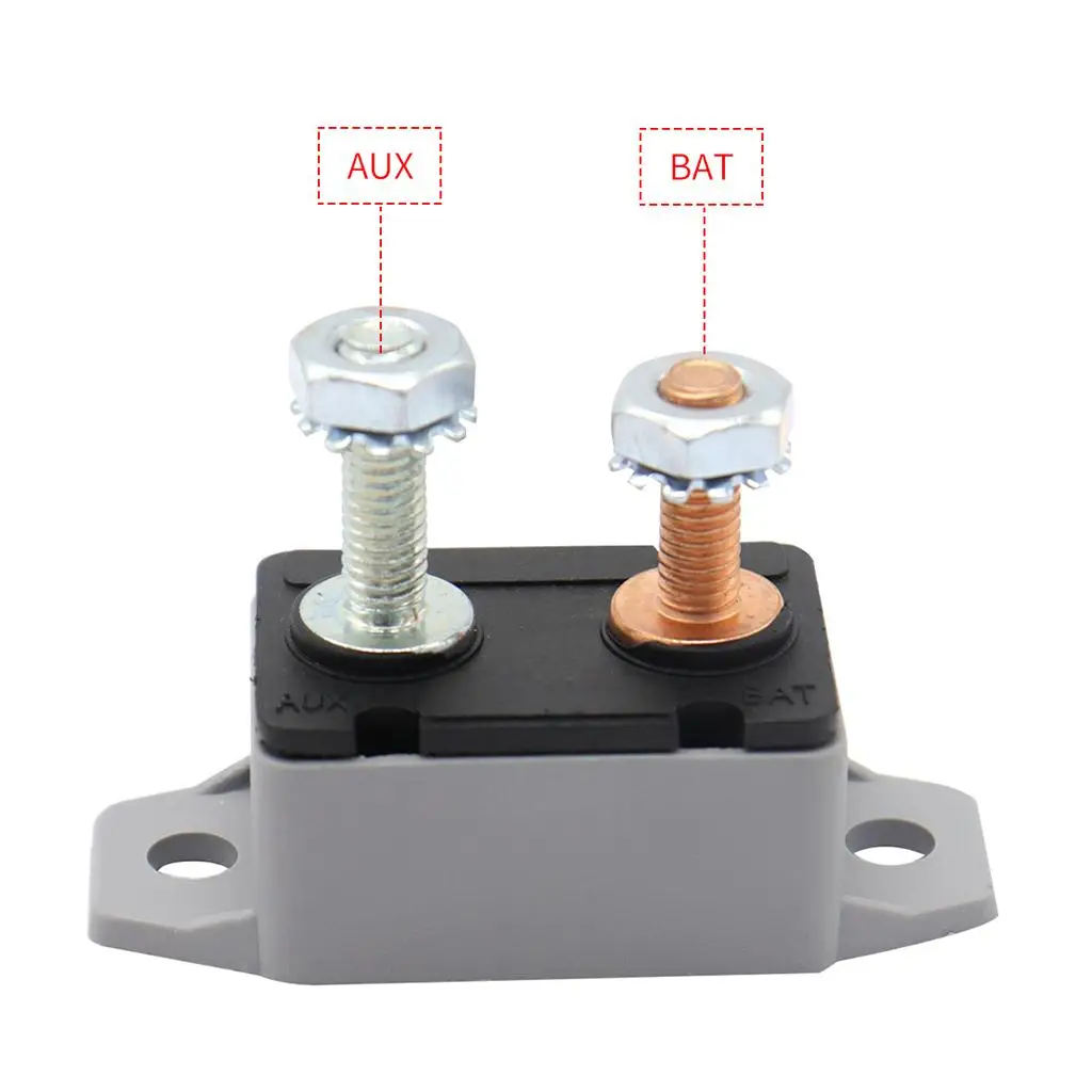 15Amp Auto Reset 12V 24V Circuit Breaker Car Automatic Fuse Metal Stud Bolt Type
