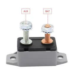 15Amp Auto Reset 12V 24V Circuit Breaker Car Automatic Fuse Metal Stud Bolt Type