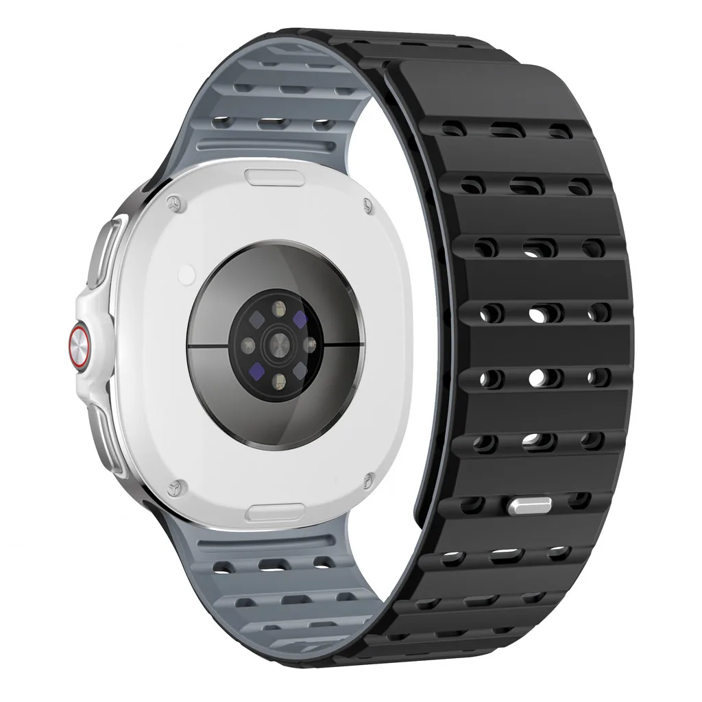 Magnetic Silicone Sport Loop Strap with Curved End and No Gaps