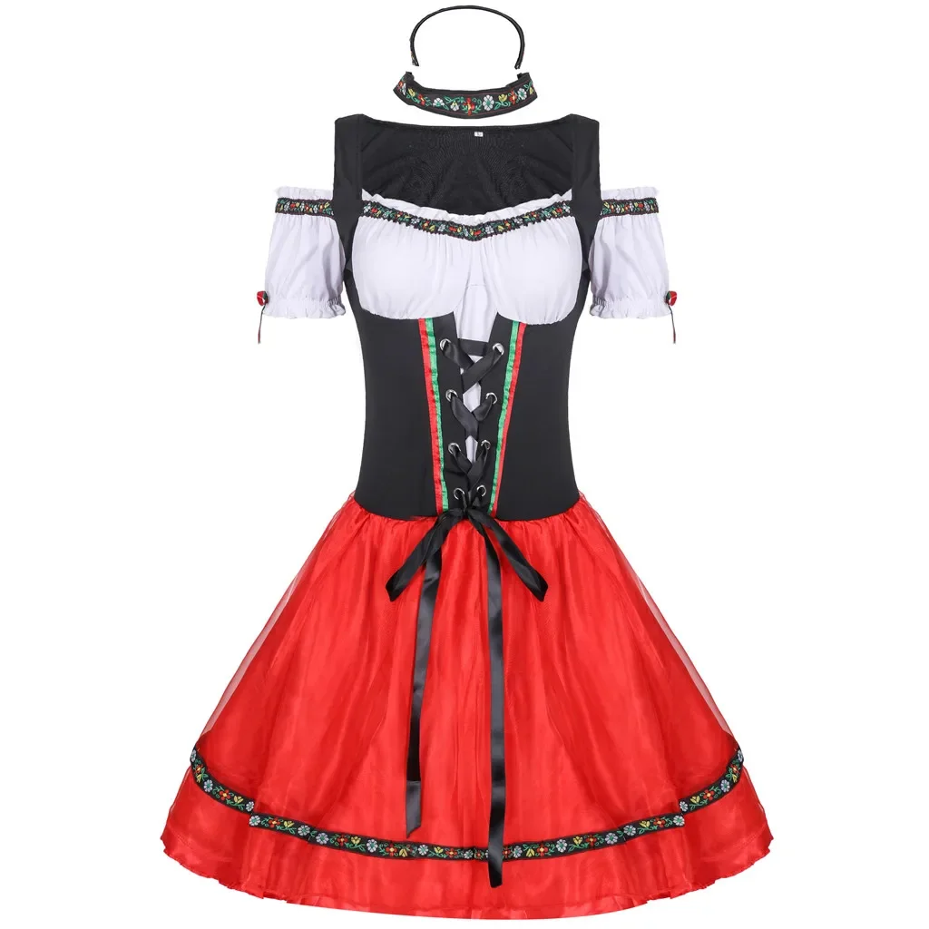 Cosplay Costume Girls Party Dress Carnival Oktoberfest Dirndl