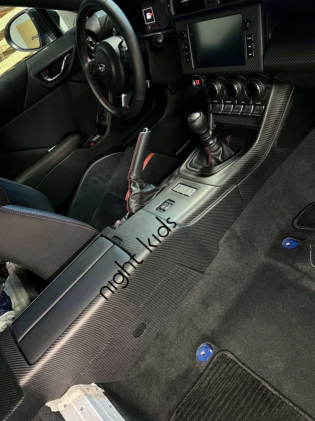 子供用カーボンファイバーインテリアパネル,トヨタgr86,スバルbrz