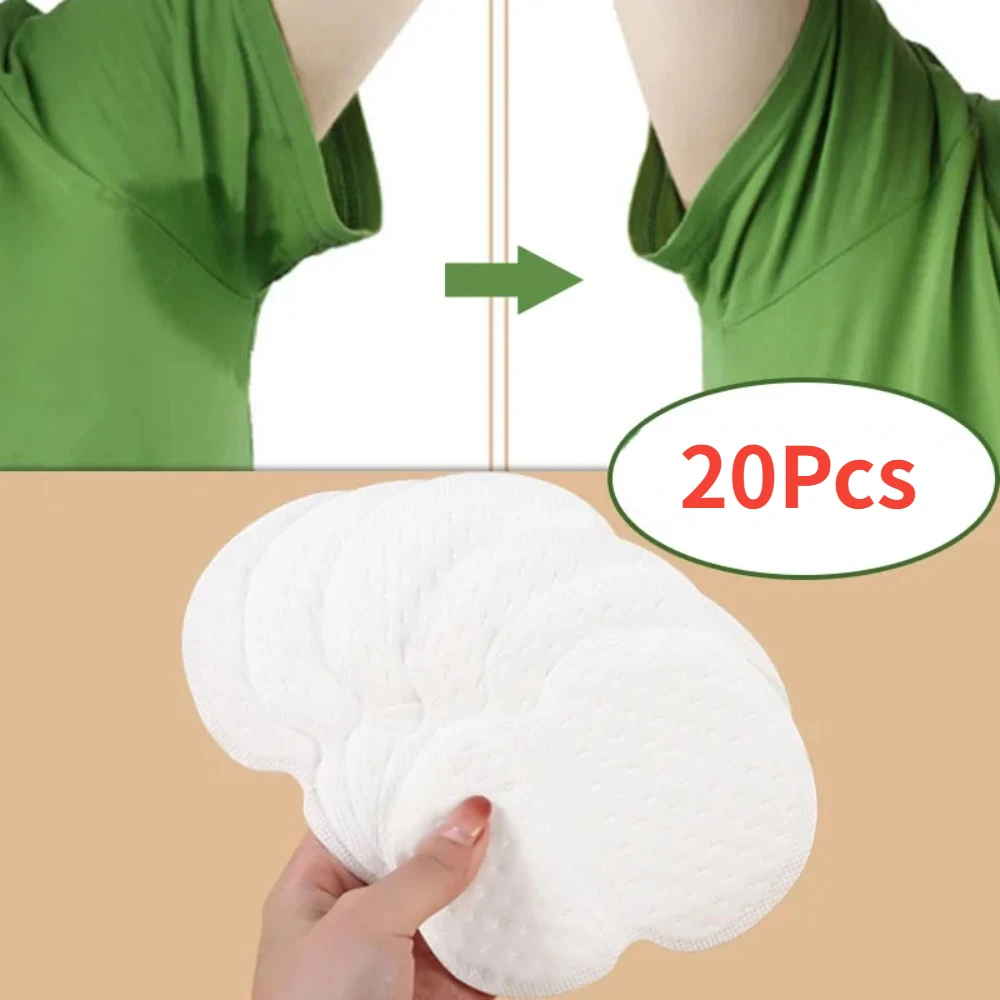 

20Pcs Disposable Nonwovens Sweat Pads Dress Clothing Perspiration Pads Armpit Care Sweat Breathable Absorbent Pad Deodorant