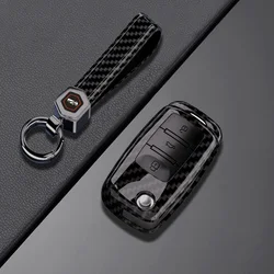 Premium Car Key Case Cover - Stylish Auto Accessory (Carbon set)