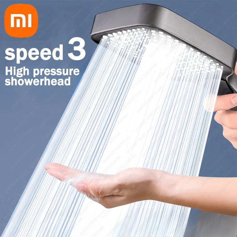 Xiaomi 13cm Shower Arm 3 Modes High Pressure Adjustable Massage Shower Head Filter Bathroom Head Parts shower head