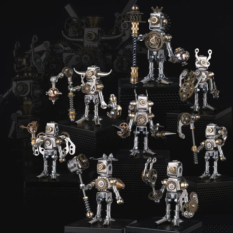 Mechanical Saints 3D Metal Puzzle Blind Box Steampunk Assembled Models DIY Trendy Handicraft Gifts Jigsaw Puzzle Toys for Kids 2