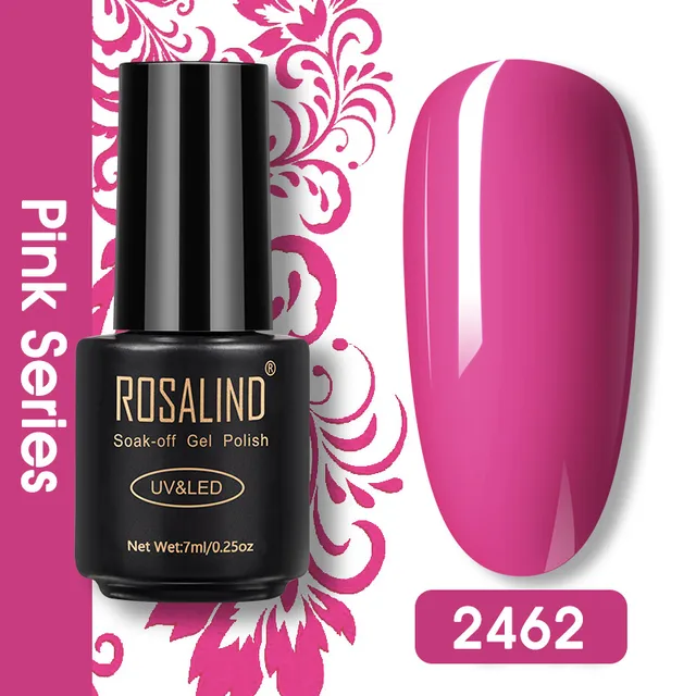 ROSALIND Nail Gel Polish Glitter Series Gel Varnishes All For Manicure Soak Off UV Lamp Nails Art Semi Permanent Gel Polish RA2462