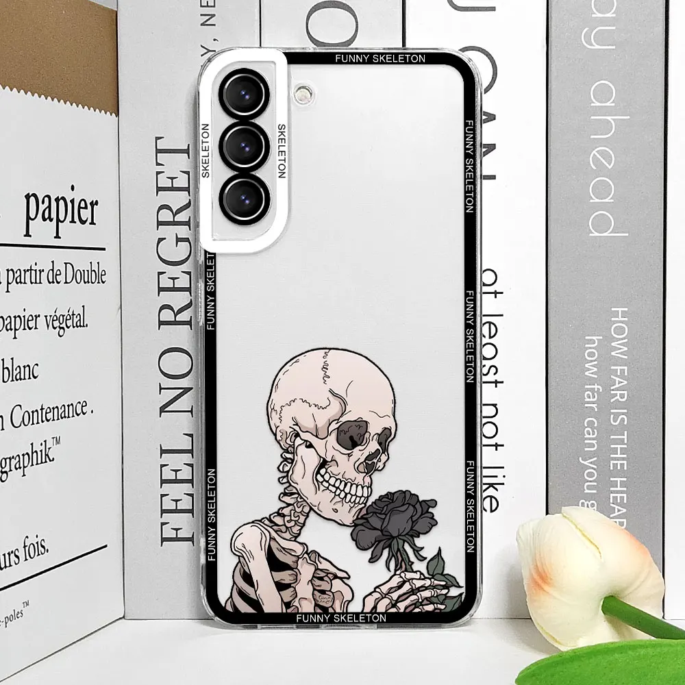 Artistic Funny Skeleton Skull Phone Case for Samsung Galaxy S25 S24 S23 Ultra S22 Plus S21 FE 5G Clear Soft Covers Couple Fundas 3 Artistic Funny Skeleton Skull Phone Case for Samsung Galaxy S25 S24 S23 Ultra S22 Plus S21 FE 5G Clear Soft Covers Couple Fundas – Bild 3