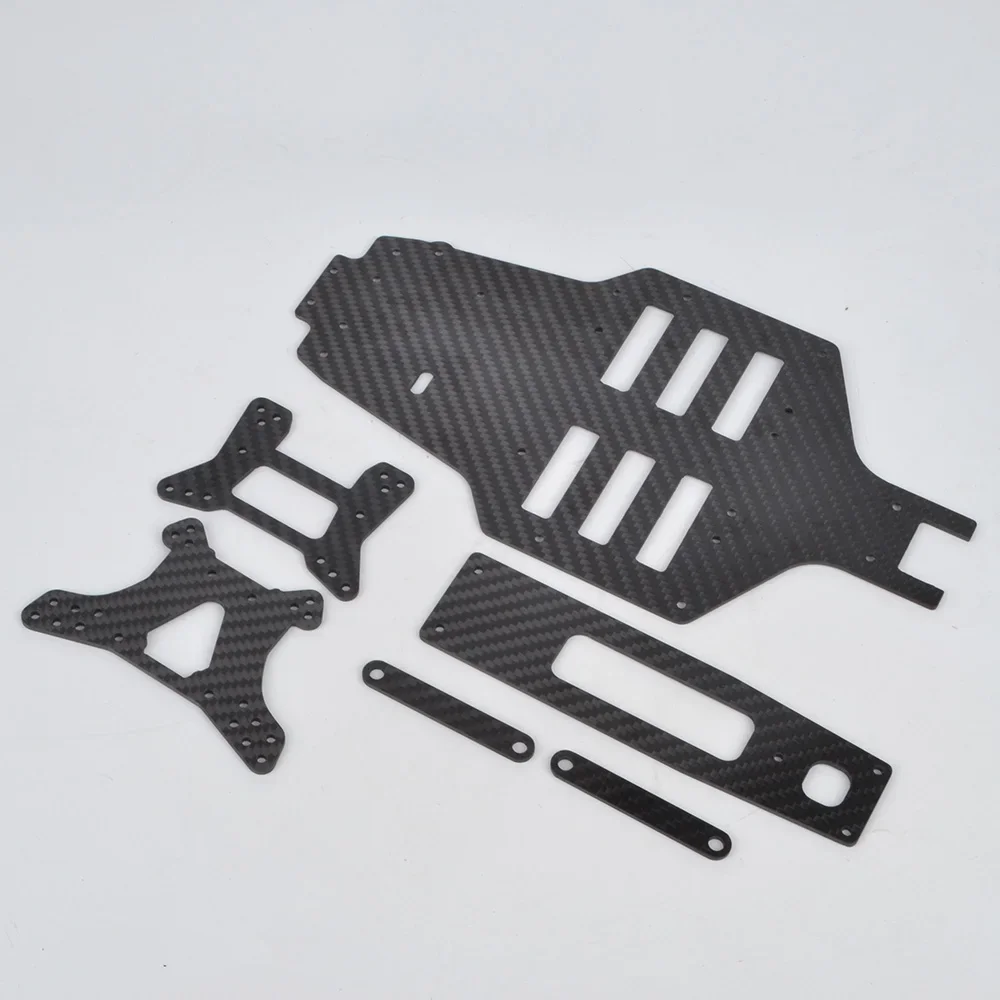 タミヤ トップフォース 4WD バギーカー用カーボンロアデッキシャーシ