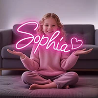Custom your Personalised Name Neon Sign Light for girls/boys Birthday Gifts Party Bar Wedding Room Wall Decoration Neon Led Sign 2