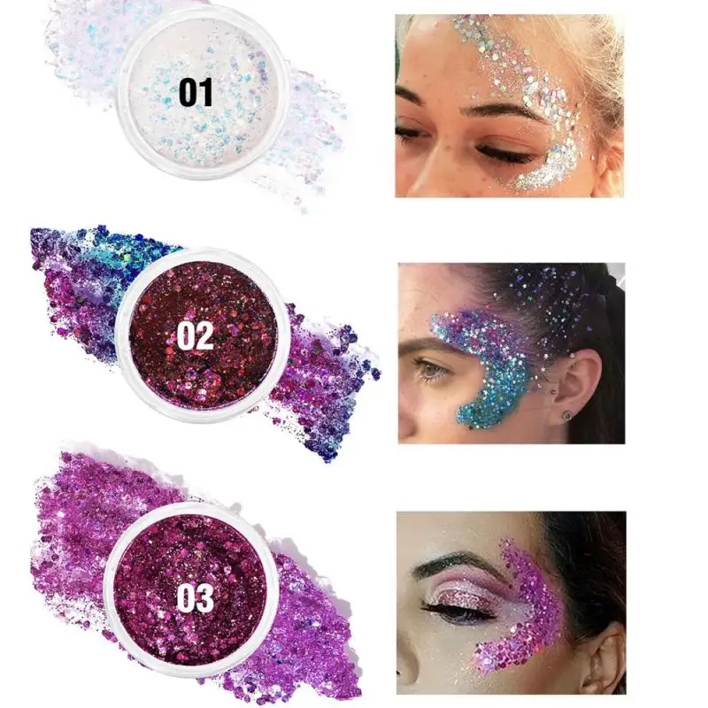 Maquiagem Chameleon Glitter Eyeshadow Makeup Тени 5 Color Nails Eye Glitter  Festival Makeup Free Shipping Блестки Для Лица - AliExpress