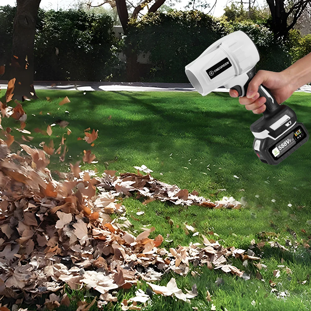 ONEGREEN 2000W Electric Brushless Turbo Fan Blowers Cordless 150000RPM Air Blower Violent Power Tools for Makita 18V Battery 5