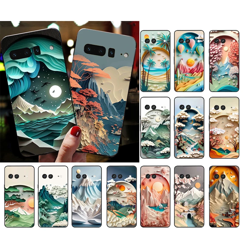 

Landscape Art Phone Case For Google Pixel 8 7 Pro 7A 7 6A 6 Pro 5A 4A 3A Pixel 4 XL Pixel 5 6 4 3A XL