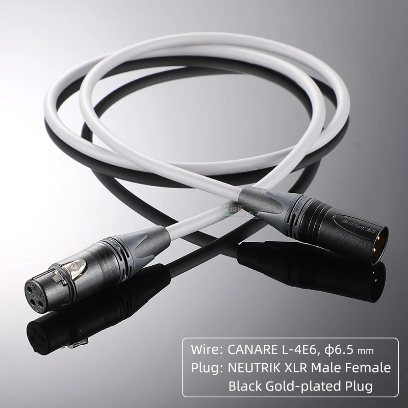 Xlrオス-メス延長ケーブルオリジナルのcanare l4e6s l4e6