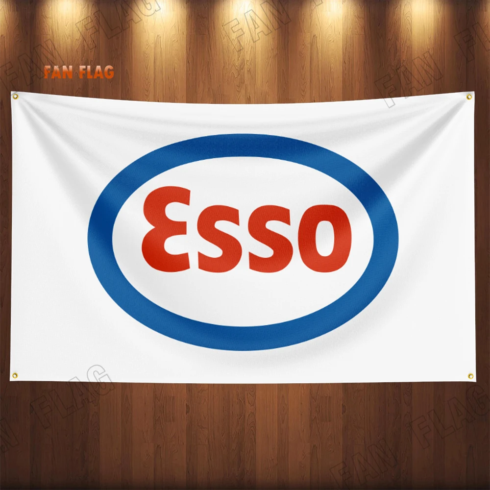 90x150CM ESSOs Oil Gasoline Flag Banners Diesel Fuel Petrol Flag Banners Garage Car Tapestry Flag Garage Outdoor Decor