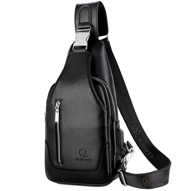 Рисунок 6 - Модная мужская нагрудная сумка с USB-зарядкой