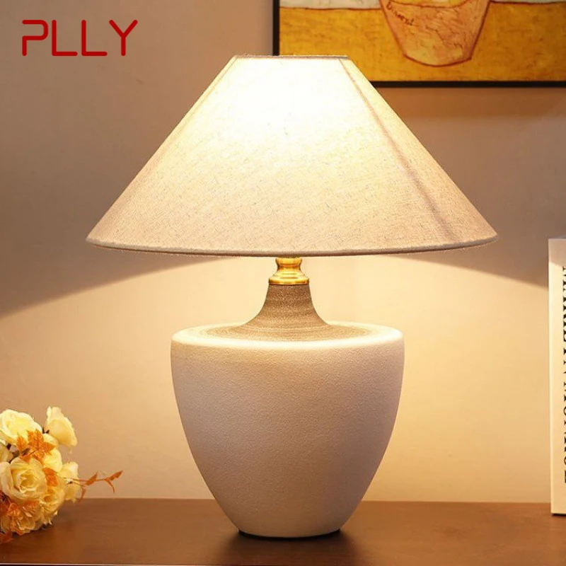 

PLLY Nordic Ceramic Table Lamp Modern Art Living Room Bedroom Study Villa LED Originality Desk Light