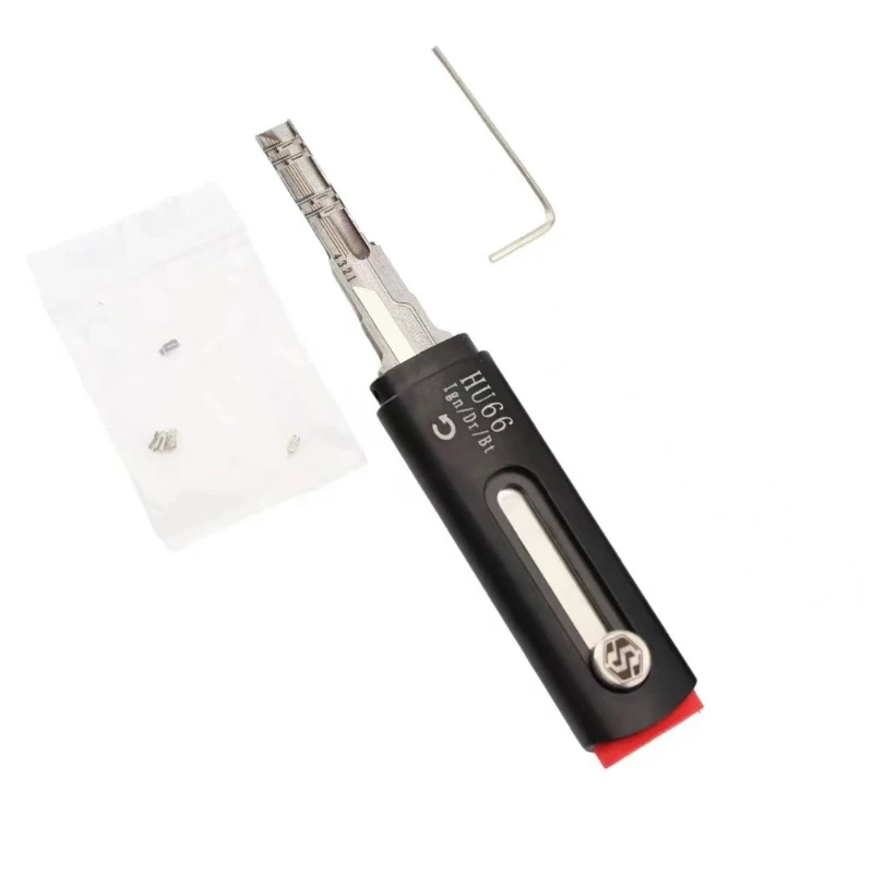 Hu66 Key Blanks 2 In 1 Hu66 Automatic Lock Pick and Decoder car key blank remote lockpick tool