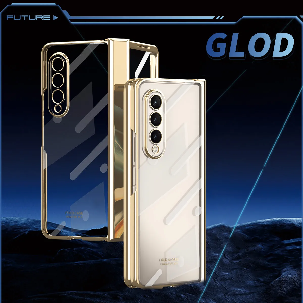 

Best Protection Tempered Glass Film Case for Samsung Galaxy Z Fold 4 5G Fold3 Fold5 Fold4 Fold 3 5 2 fold2 Plating Clear Covers