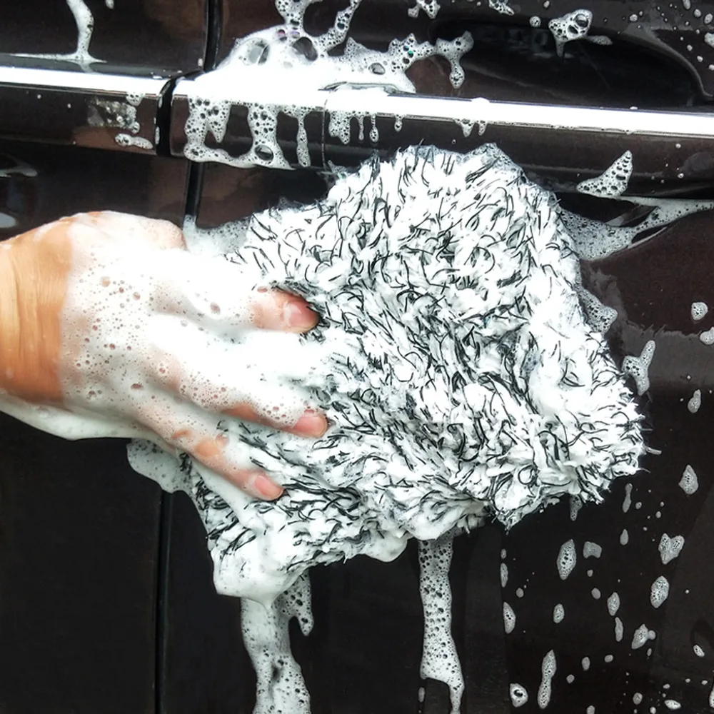

Car Wash Microfiber Towel Auto Cleaning Beauty Supplies Drying Cloth Absorbent Plush Sponge Block Microfiber Towel Coral Fleece
