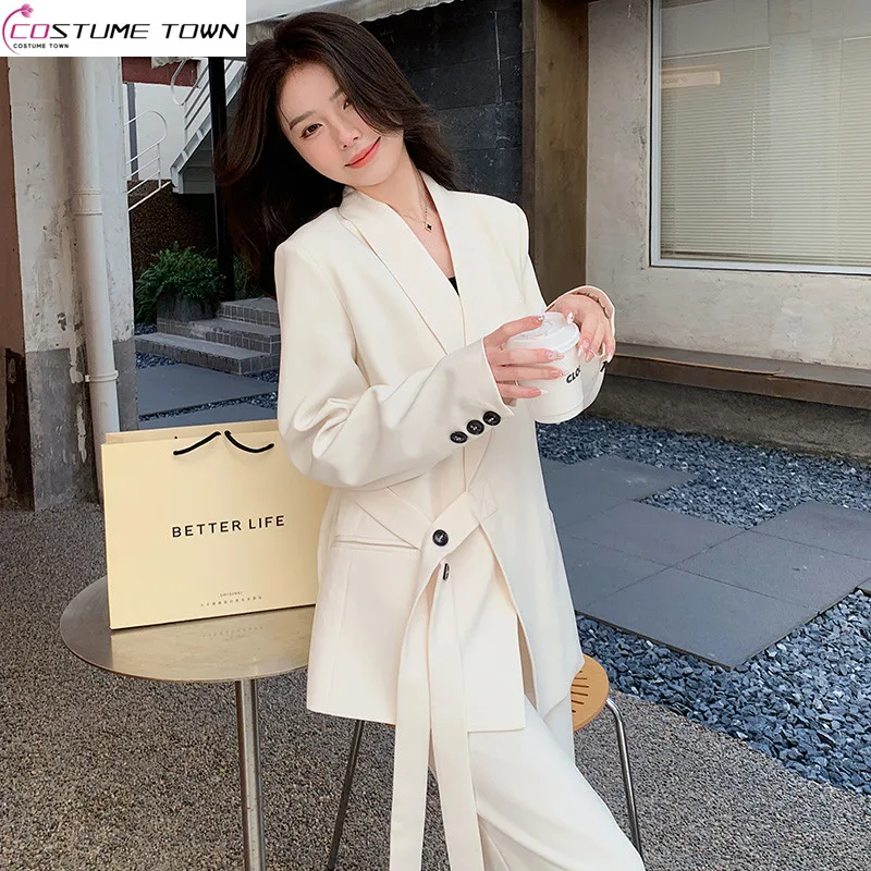 Women's Set 2023 New Spring and Autumn Korean Edition Premium Feel Lazy Style Casual Versatile Elegant Women's Two Piece Set sweaters fashion dark hole gradual hip hop sweaters men s autumn and winter gentle lazy wind soft waxy sweaters