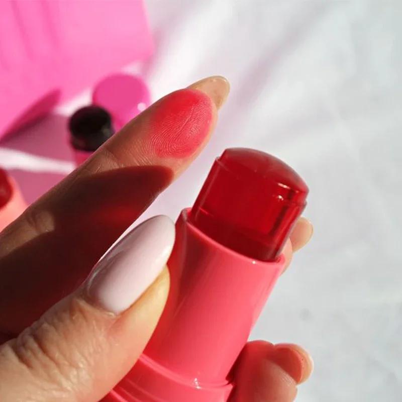 3-in-1 Milk Makeup Lipstick Blush Stick Lip Tinted Cooling Water Long Lasting Jelly Tint Watercolor Multi-Use Matte Makeup lip makeup lip tint lip stain makeup cheek blusher