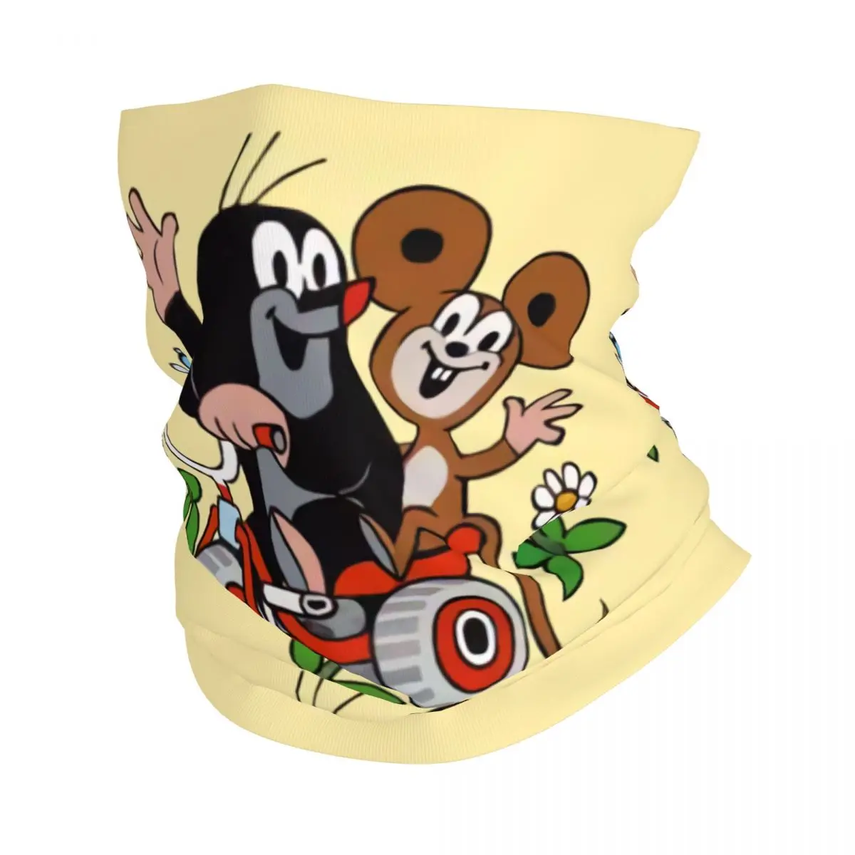 

Бандана с мультяшным рисунком счастливого Крота, зимний шейный теплый ветрозащитный шарф для лица, шарф для лыжного спорта, мультяшный Krtek, маленькая мулвурфа, гетра, повязка на голову