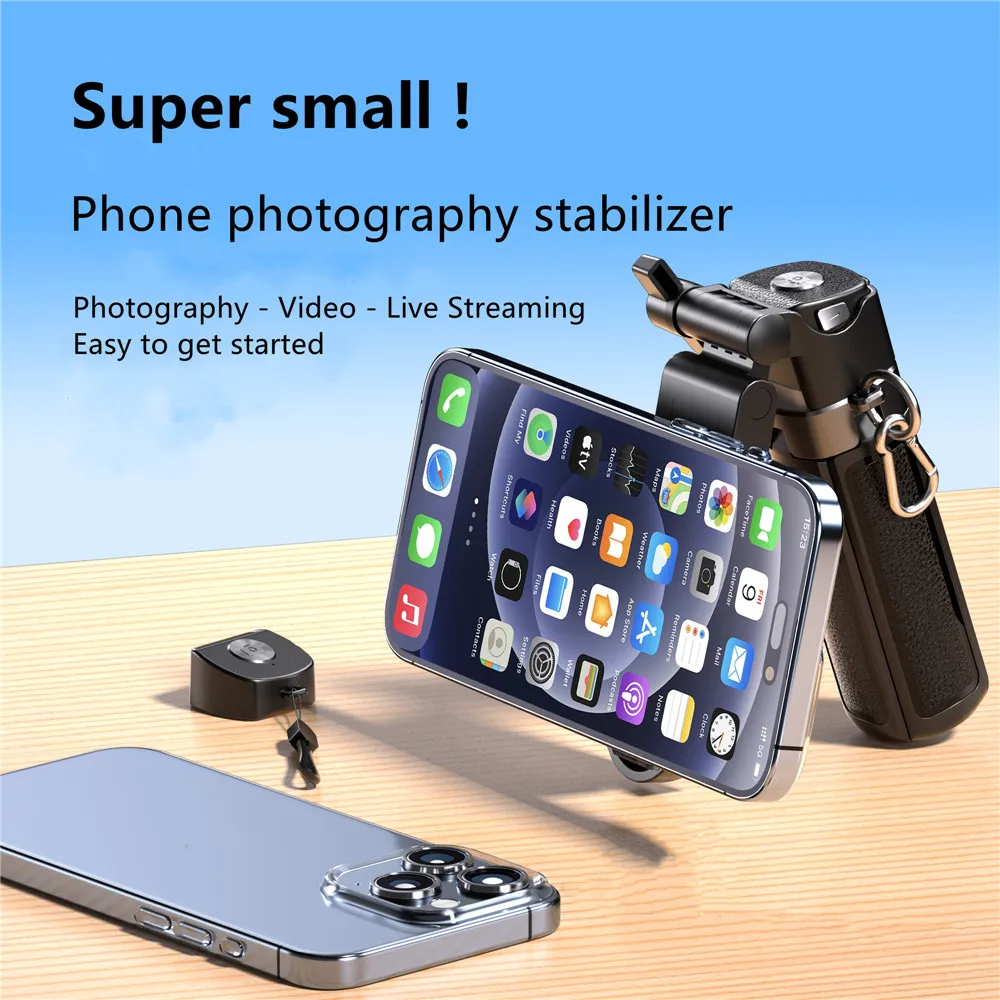 Treppiede per selfie 3 in 1 in alluminio leggero | Asta Telescopica Magnetica e Regolabile per Smartphone per Trasmissioni in Diretta - immagine 2