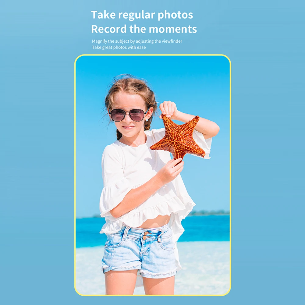 Kids Instant Print Camera Toy with 3 Rolls Print Paper