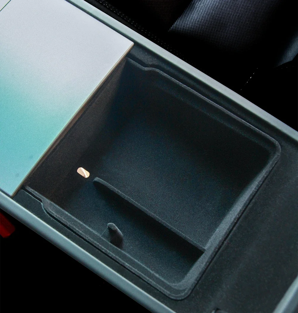 Storage Box for Tesla Model Y Juniper Launch 2025 Model 3 Highland Organizer Accessories Center Console Trays Hidden Cup Holder