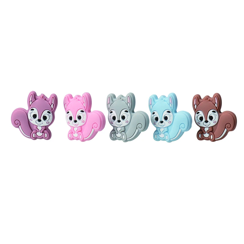 50pcs focal Silicone Beads silicone basins for pacifiers Baby Teething Set Characters Chewing Gum Toddle Teether Chew Toys