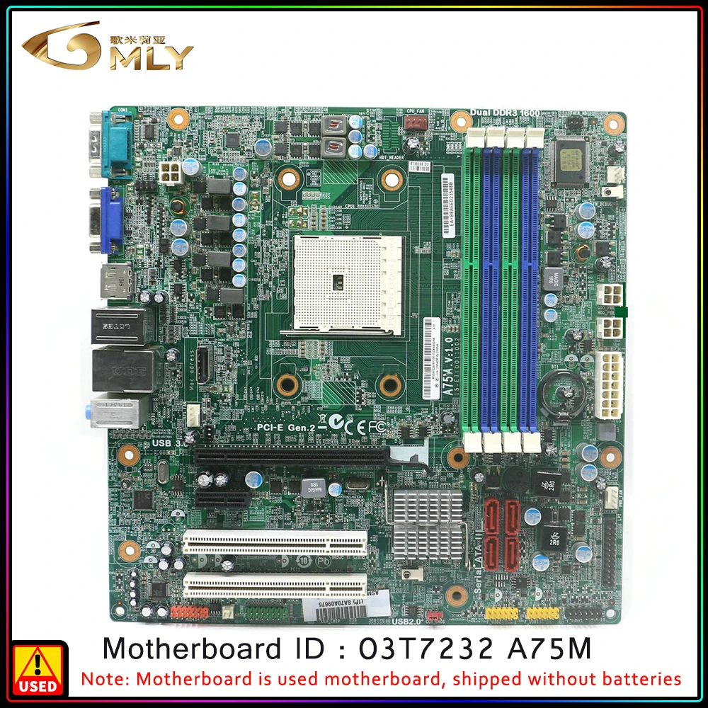 

Материнская плата A75M V: 1,0 03T7232 D3F2-LM3 FM2 DDR3, десктопная материнская плата ThinkCentre M78