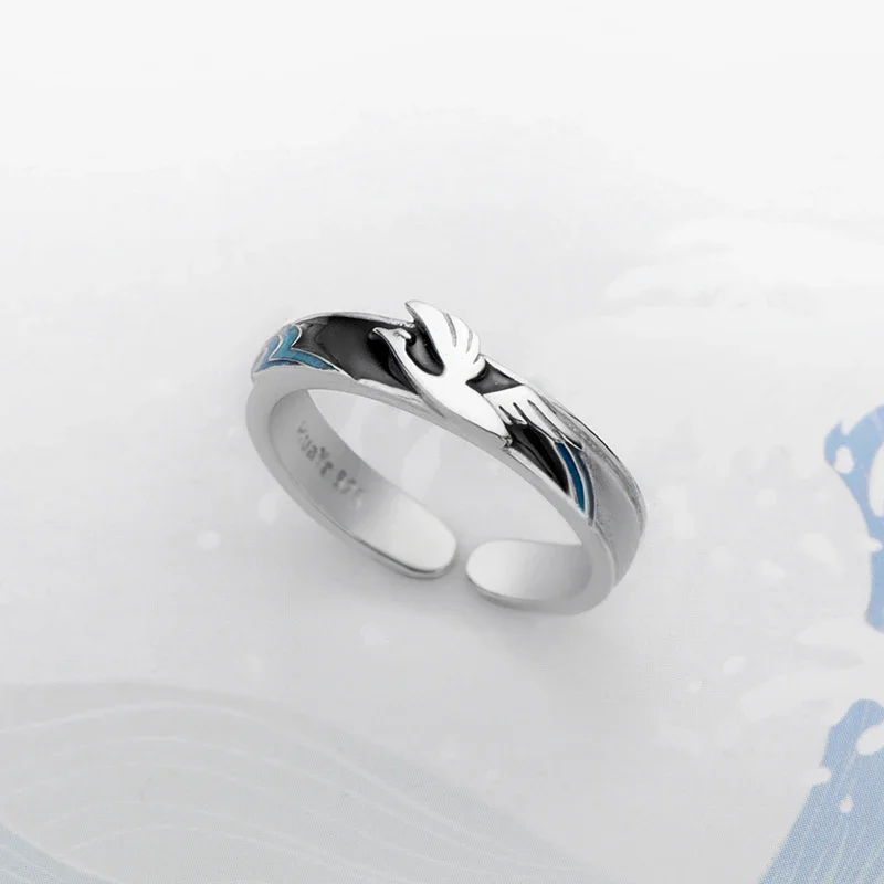 Thaya Original Design Flying Bird Women Ring Adjustable 100% S925 Silver Couple Rings for Women Elegant Fine Jewelry Lovers'Gift