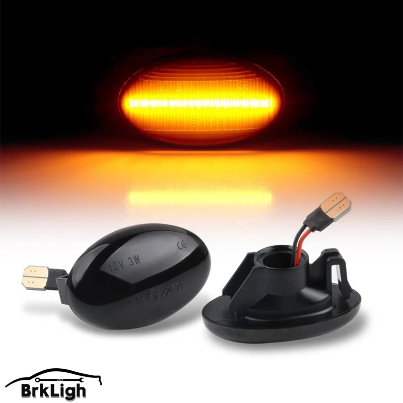 

2pcs Led Dynamic Turn Signal Side Marker Light For Mercedes Benz Smart W450 W452 A-Class W168 Vito W639 W447 Citan W415