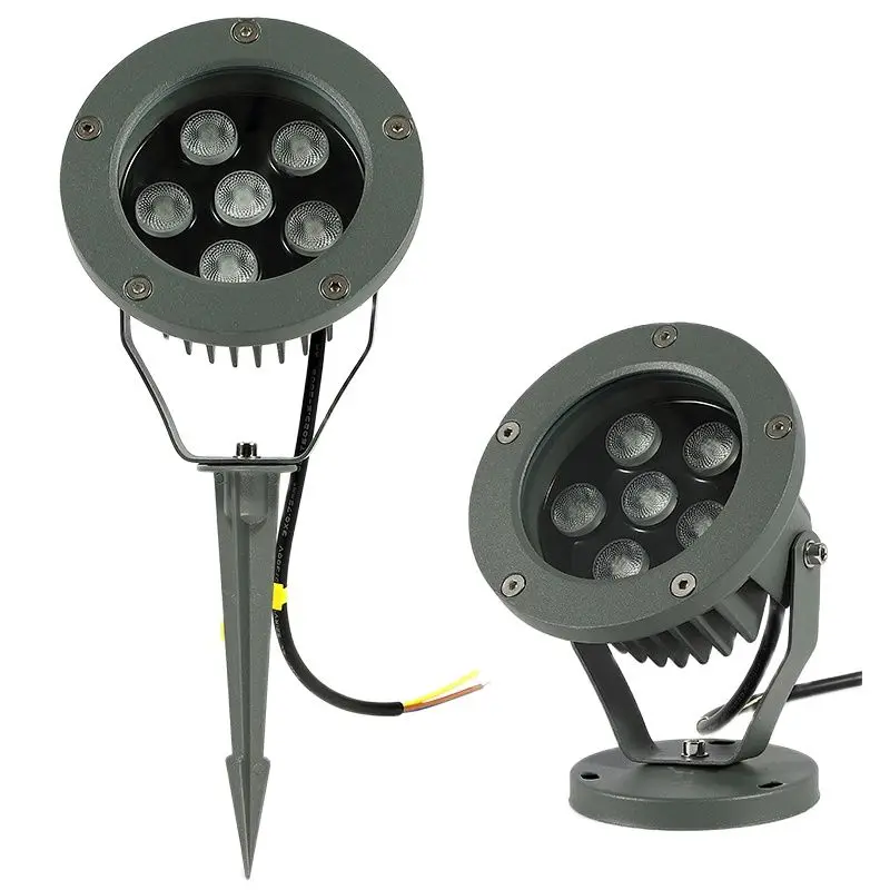 LED Garden Decoration 12W 24W Outdoor Spike Lawn Lamp Waterproof 30 Degree Spotlight Landscape Lighting AC110V 220V DC24V