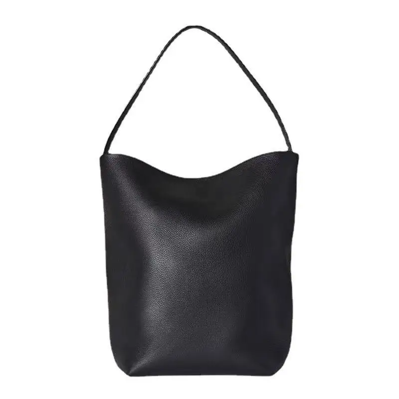 NS Park Cowhide Bucket Bags Women 2023 New Luxury Designer Handbags Soft Real Leather One Shoulder Bags Large Capaity Tote Bag 5