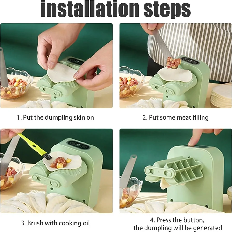 2-in-1 Dumpling Maker Machine – Manual Dumpling & Bao Press Mold Tool ...
