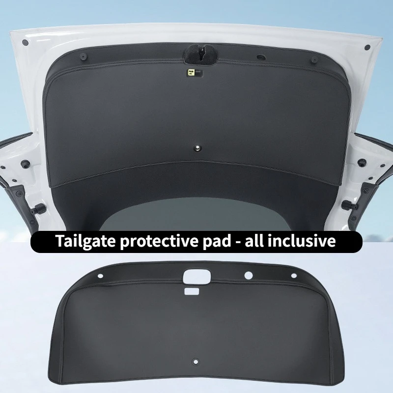For Tesla Model Y Juniper Model 3 Highland Trunk Tailgate Protection Pad Rear Trunk Door PU Leather Anti Fouling Protection Pad