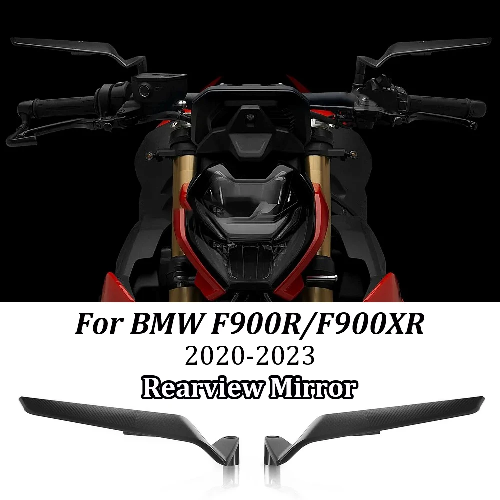 

For BMW F900R 2017-2023 F900XR 2020-2023 Motorcycle Stealth Rearview Mirrors Rotating Adjustable Sports Winglets Mirror