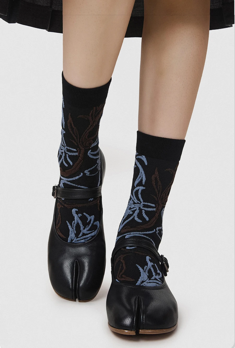 Hohe Qualität für Frau Frühling Herbst Winter Split Toe Baumwolle Socken Katze Muster Streifen Bequeme Zwei-Zehen frauen Tabi sox – Detail 14