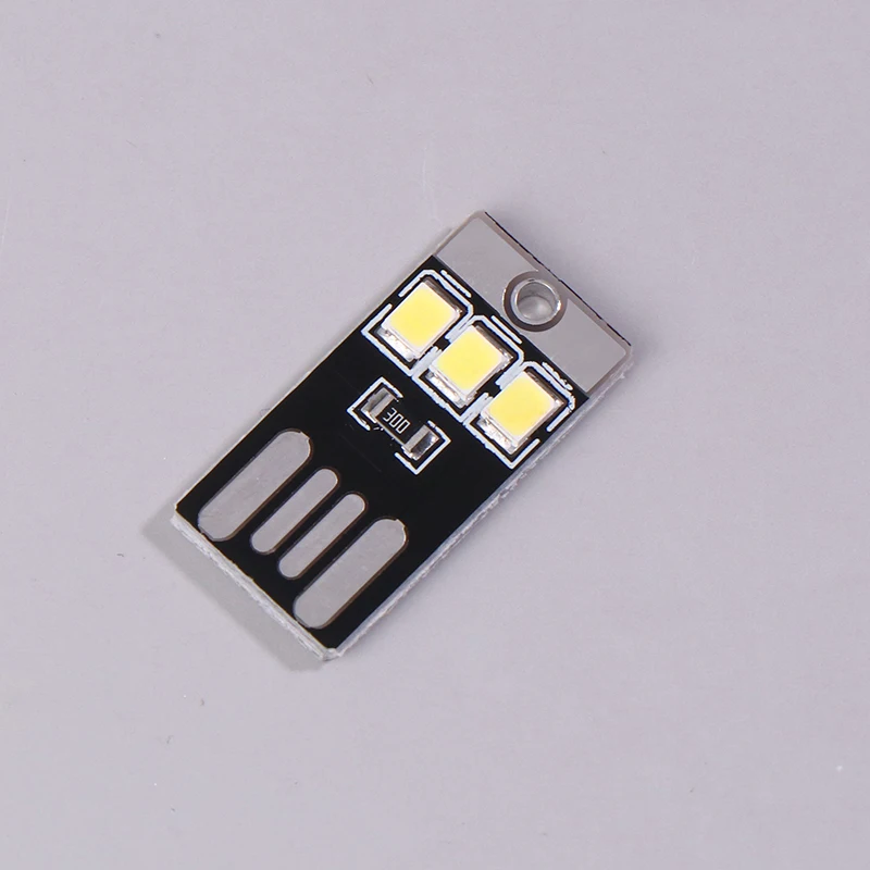 1PC Camping Night Hiking Tent Lamp Light Outdoor Portable Energy Saving Flashlight Mini Ultra-thin Mobile USB LED Keychain Night