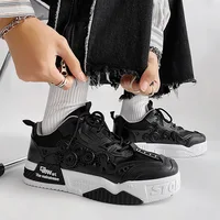 Designer Shoes for Men Fashion Men Sneakers Street Personality Gear Pattern Skateboard Shoes Casual Vulcanized Zapatos De Hombre 2