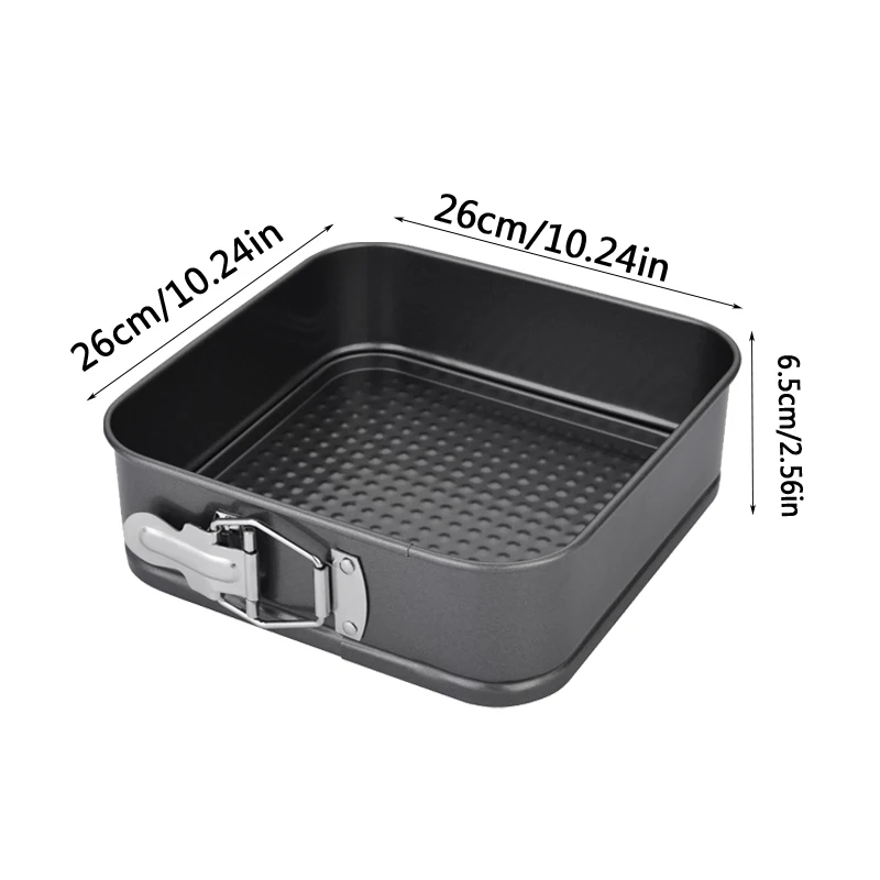Stampo Per Torta A Cerniera 16 Cm Antiaderente - Teglia Rotonda In Acciaio Al Carbonio Con Base Removibile A Nido D'ape - 2