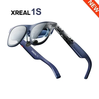 NUOVI Occhiali AR Intelligenti XREAL 1S, da 2D a 3D, Hover Spaziale 3DoF, Schermo Gigante da 500 Pollici, 52 ° Occhiali FOV per Visione di Film 700nits per Videogiochi