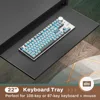 L Shaped Gaming Desk, Power Outlets & LED Strip, Monitor Shelf, Keyboard Tray, Pegboard and Storage Shelves, Reversible Desk 4