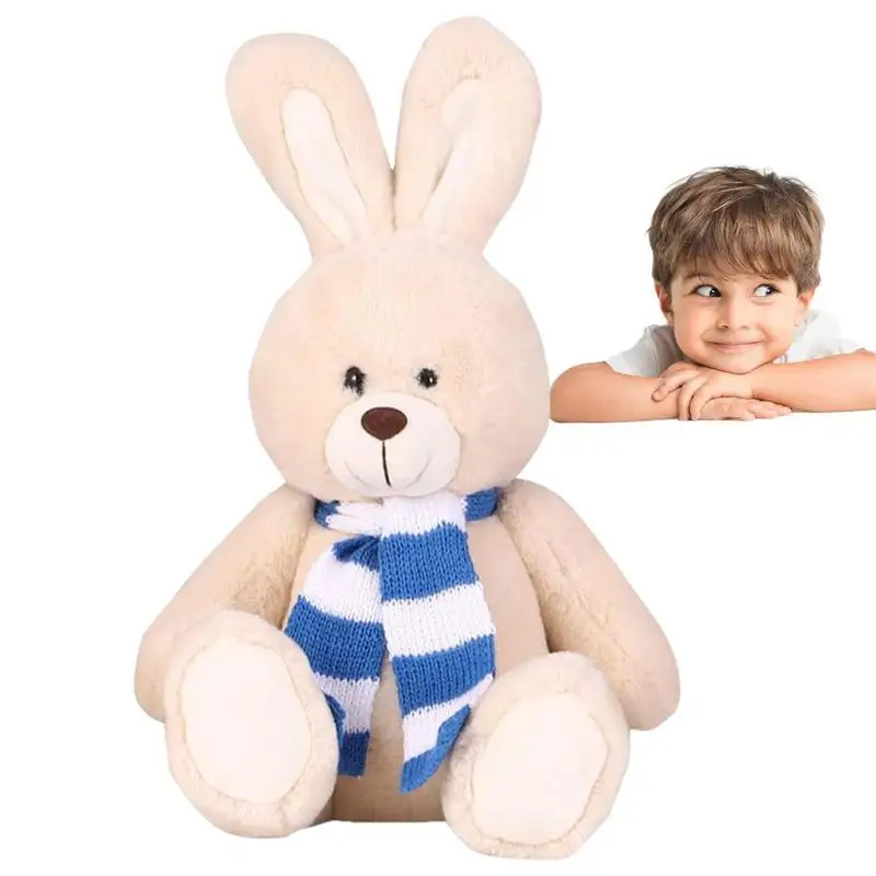 

Bunny Plush Toy For Kids Plush Toy Stuffed Animal For Sofa Decorations And Plushie Gift Bunny Wearing Scarf Sofa Decorations